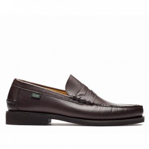 Mocasini Paraboot Brighton Barbati Maro Inchis | 804-VKBNER