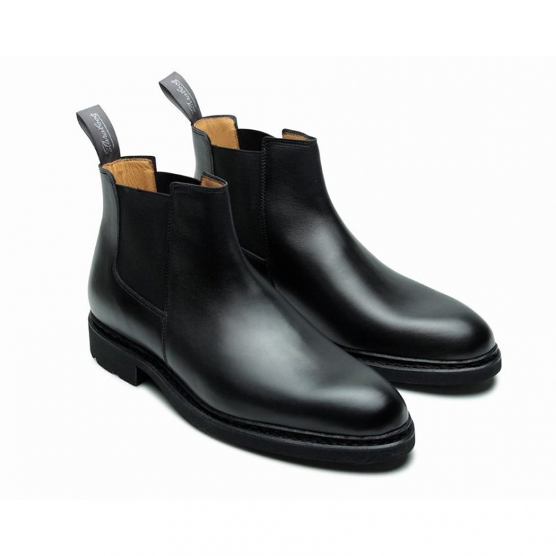 Botine Paraboot Chamfort Barbati Negrii | 478-TDQFJW