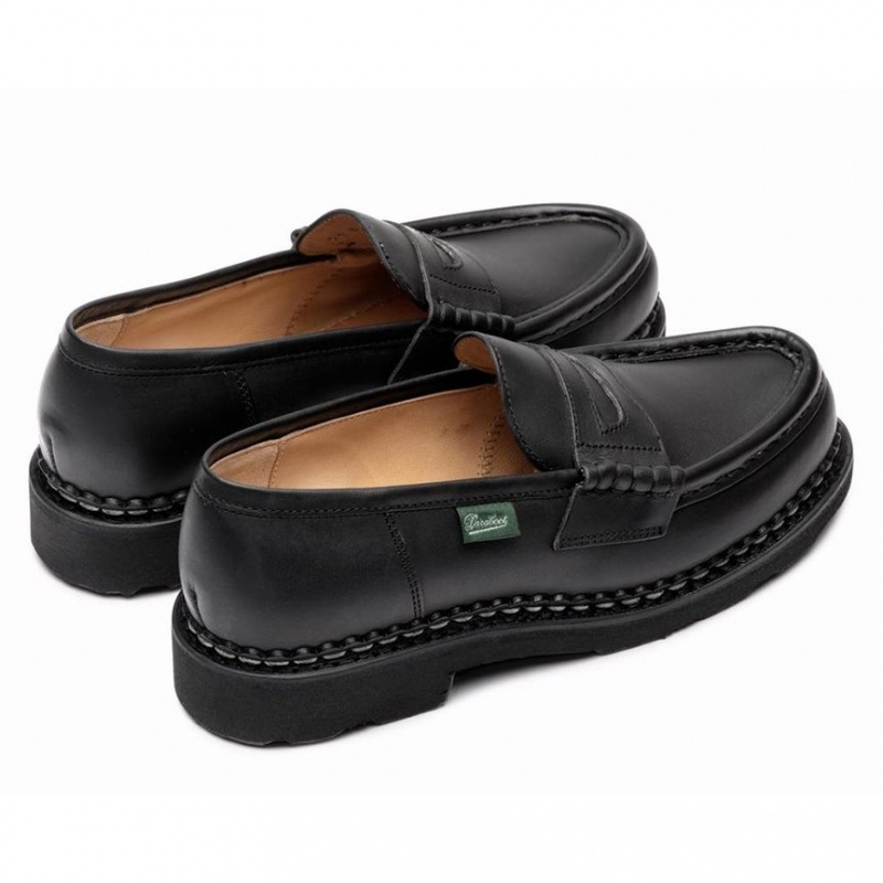 Mocasini Paraboot Orsay Dama Negrii | 063-ETIDOK