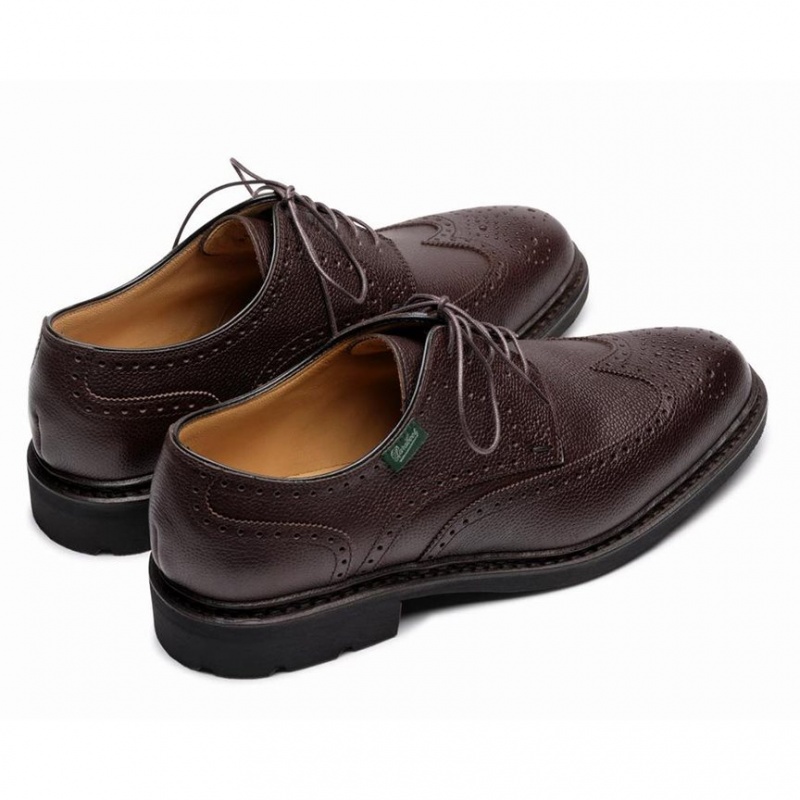 Pantofi Derby Paraboot Andersen Barbati Maro Inchis | 763-JENPGC