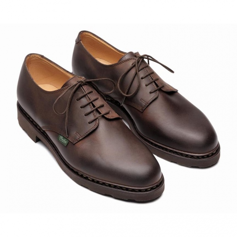 Pantofi Derby Paraboot Arles Barbati Maro Inchis | 421-ZBVMRN