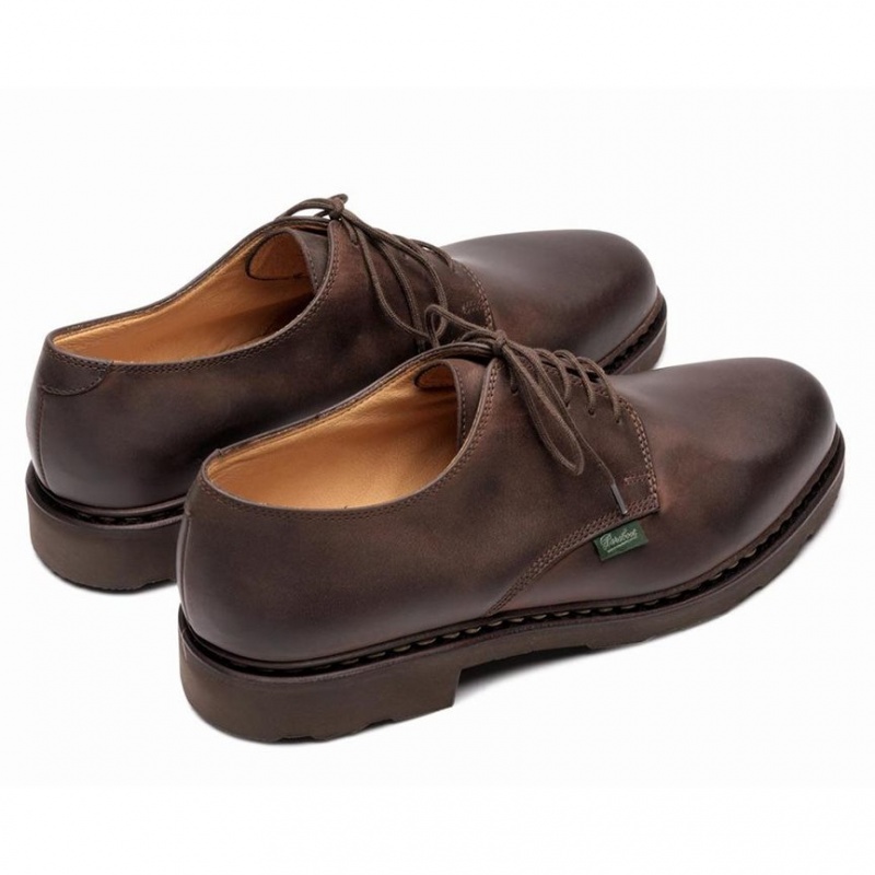 Pantofi Derby Paraboot Arles Barbati Maro Inchis | 421-ZBVMRN