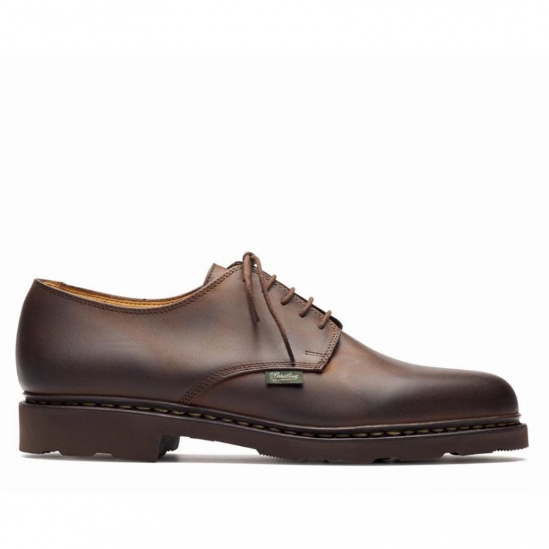 Pantofi Derby Paraboot Arles Barbati Maro Inchis | 421-ZBVMRN