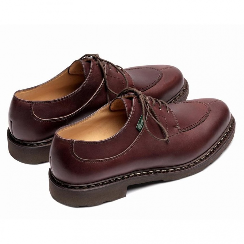 Pantofi Derby Paraboot Avignon Barbati Maro Inchis | 489-XCWKLB