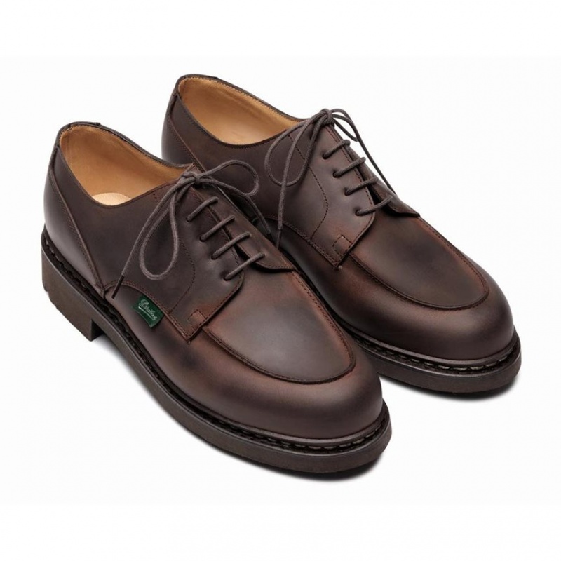 Pantofi Derby Paraboot Chambord Barbati Maro Inchis | 405-IJDHLB