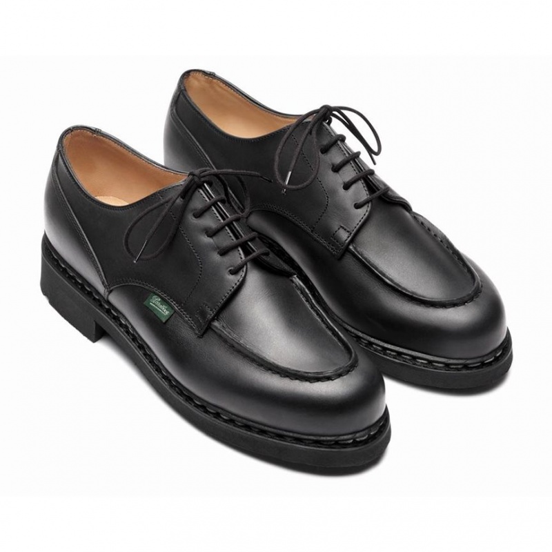 Pantofi Derby Paraboot Chambord Barbati Negrii | 391-TEOUHA