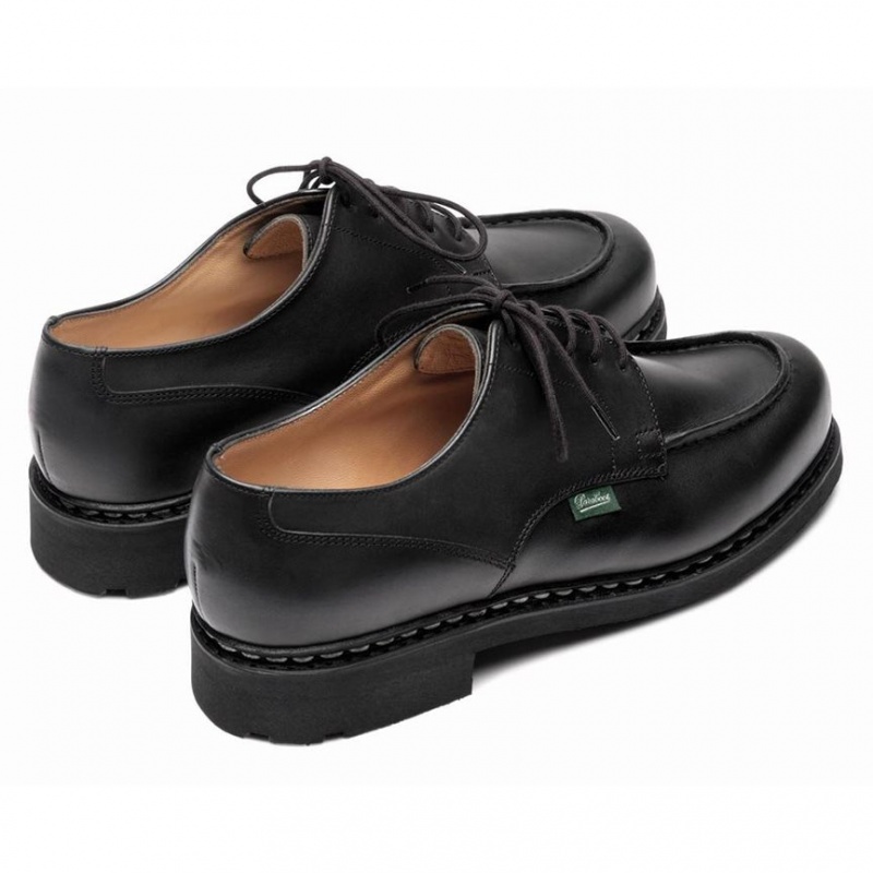 Pantofi Derby Paraboot Chambord Barbati Negrii | 391-TEOUHA