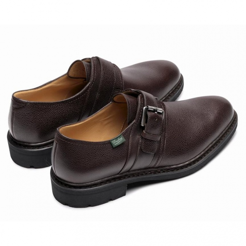 Pantofi Derby Paraboot Loty Barbati Maro Inchis | 973-XCOYBH