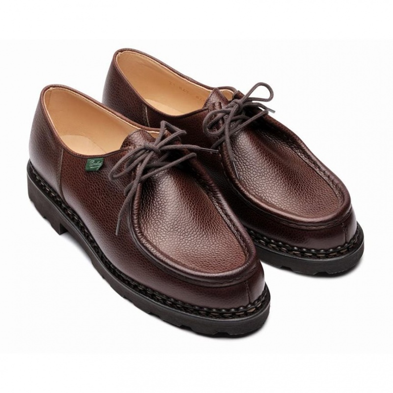 Pantofi Derby Paraboot Michael Barbati Maro Inchis | 793-EKXOIF