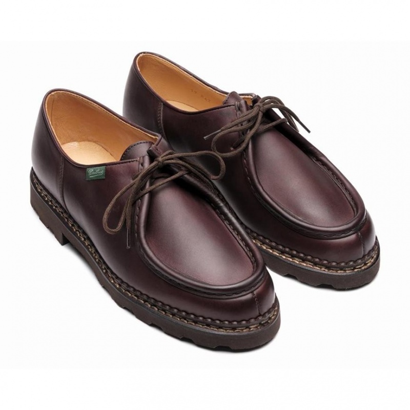 Pantofi Derby Paraboot Michael Barbati Maro Inchis | 986-XCSRQE