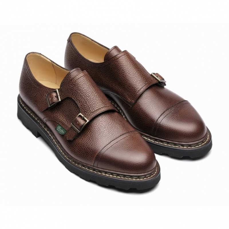 Pantofi Derby Paraboot William Barbati Maro Inchis | 781-ZQLFHP