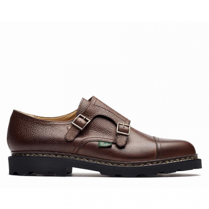 Pantofi Derby Paraboot William Barbati Maro Inchis | 781-ZQLFHP