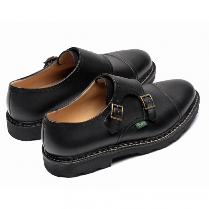 Pantofi Derby Paraboot William Barbati Negrii | 879-SAVTZN