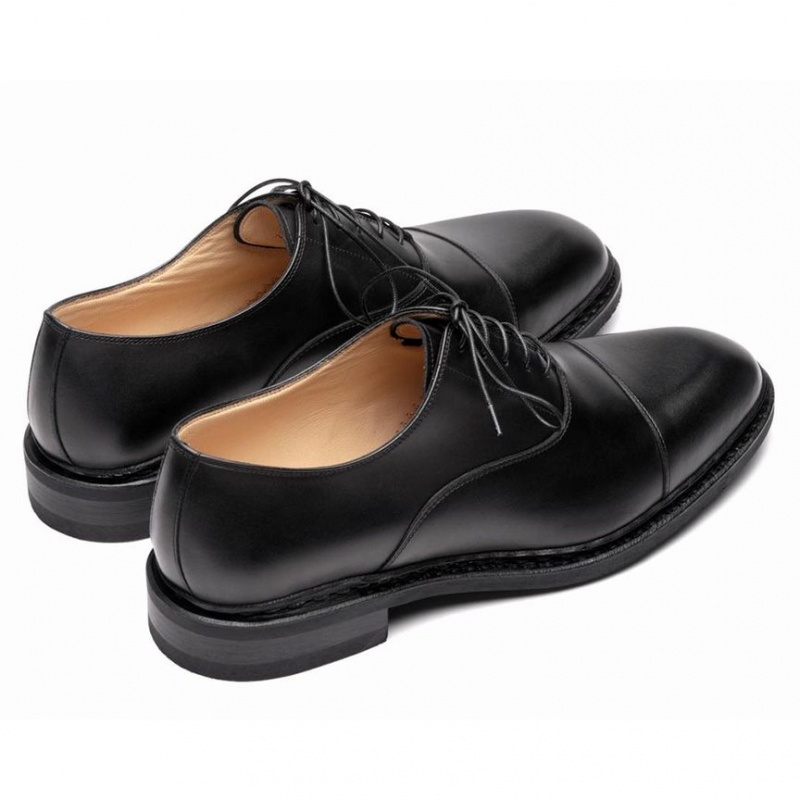 Pantofi Oxford Paraboot Montaigne Barbati Negrii | 309-WPRLJA