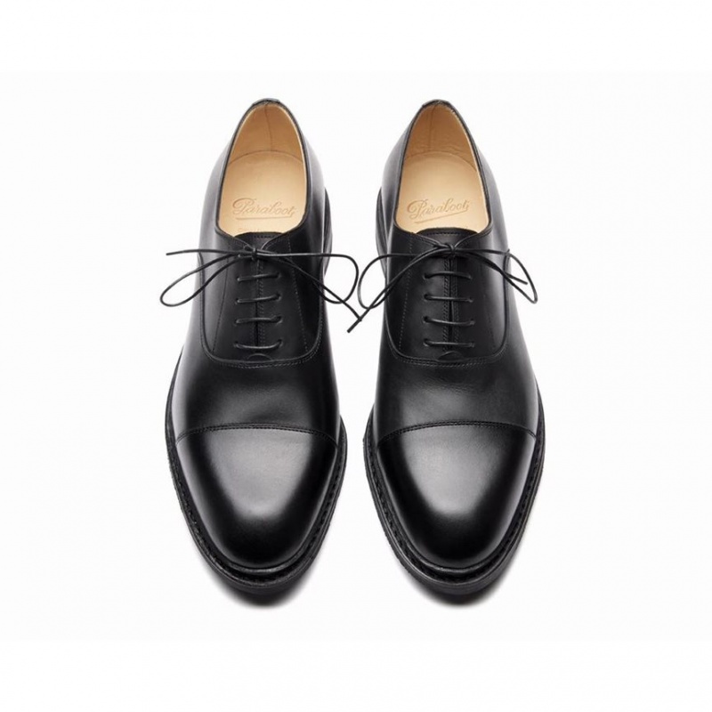 Pantofi Oxford Paraboot Montaigne Barbati Negrii | 309-WPRLJA