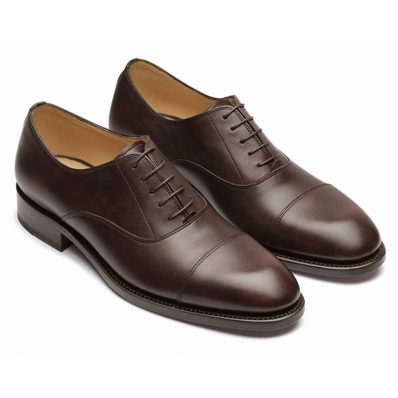 Pantofi Oxford Paraboot Montaigne Gy Barbati Maro Inchis | 205-IZWJML